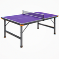 Table de tennis de table 274 x 152 x 76 cm en acier violette avec filet pour jeu intérieur