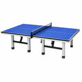 Table de tennis de table 274 x 152.5 x 76 cm bleue en MDF avec structure en acier pliable